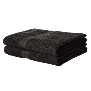 Proveedor directo de fábrica Toallas de baño personalizadas Toallas de algodón de hotel de lujo para baño 500 GSM Color carbón Durable - Product Image 1