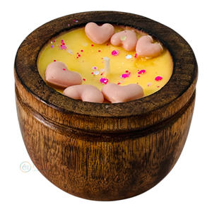 Vela votiva de madera perfumada con relleno de corazón ecológico para festivales Halloween Navidad graduación regalos de Año Nuevo hechos cera de soja - Product Image 4
