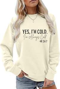 Sudadera de Algodón para Mujer, de Manga Larga, Cuello Redondo, Hombros Caídos, Lisa, Cómoda, Talla Grande, de Bangladesh, al Mejor Precio - Product Image 3