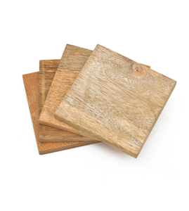 Sous-verre en bois pour la maison et les mariages, verre à boire - Réutilisable, fait à la main, écologique, logo personnalisé, dessous de verre - Product Image 3