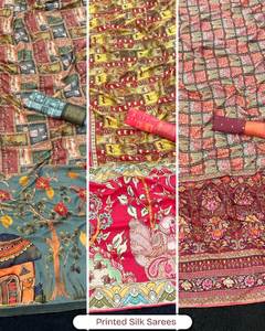 Elegant Look Soft Dola Silk With Printed And Weaving Work <b>Saree</b> Woman Fashion Manufacturer From Surat At Cheap Rate For <b>Sale</b> - Product Image 2