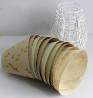 Lampe en papier de chanvre naturel moderne avec base en marbre et en fer, abat-jour décoratif pour la maison