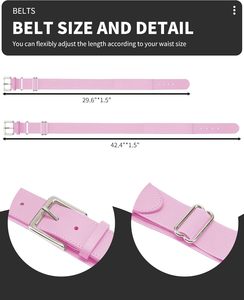 Ceintures de baseball respirantes du fabricant OEM, uniformes de sport élastiques réglables en vrac dans des options colorées pour les équipes - Product Image 3