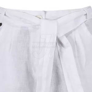 Shorts décontractés pour femmes, taille mi-haute, couleur unie, coton/polyester, séchage rapide, écologiques, respirants, avec poches, extensibles et confortables - Product Image 5