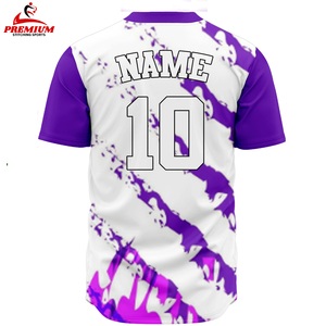 เสื้อเบสบอลและซอฟต์บอลผ้าโพลีเอสเตอร์เสื้อเจอร์ซีย์ระบายอากาศได้ดี100% ออกแบบได้ตามต้องการ - Product Image 4