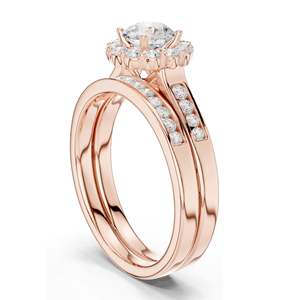 Bague de fiançailles pour femme avec diamant de laboratoire rond brillant de 1,25 carat, clarté VVS-VS EF, or 18 carats, 14 carats, 10 carats et argent 925 - Product Image 5