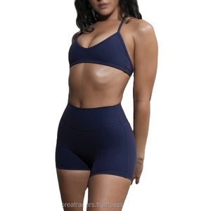 Conjunto de ropa deportiva de entrenamiento de Yoga de cintura elástica sólida impermeable de talla grande de alta calidad para mujer - Product Image 5