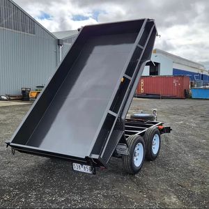 Remolque de Doble Eje para Volteo, Acero Negro, Transporte Agrícola, Alto Nivel de Seguridad, Operación Automática - Product Image 3