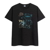 T-shirt Homme Personnalisé 100% Coton Tricoté Respirant Uni avec Logo Brodé DTG, Impression Sérigraphique Oversize, Conception OEM Vierge