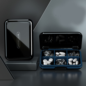 <span class=keywords><strong>Pilulier</strong></span> de luxe JUXINDA adapté à 7 jours de médicaments <span class=keywords><strong>matin</strong></span>, midi et <span class=keywords><strong>soir</strong></span>, coupe-pilules, distributeur de médicaments portable - Product Image 3