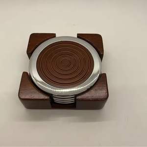 Cubiertos de madera de resina epoxi hechos a mano de estilo de lujo, alfombrillas para tazas de té, almohadillas a precio al por mayor, vajilla estándar, posavasos para bebidas - Product Image 6