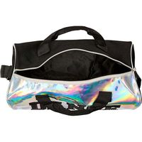 Sac de sport holographique tendance, échantillon gratuit, nylon, logo personnalisé imprimé, 30-40L, séchage rapide, respirant, pour la salle de sport, les voyages