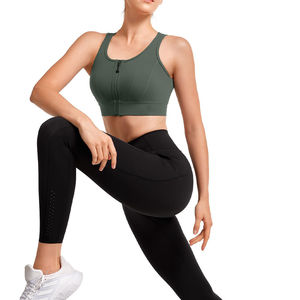 Sujetador Deportivo Sin Costuras con Cuello en U, Talla Grande, Logotipo Frontal, Tejido Transpirable, Alta Sujeción, Mantiene Seco, Ideal para Sesiones Largas - Product Image 6