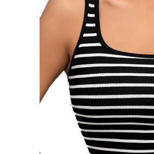 Best Selling Women's Premium Quality Slim Fit Tank Tops <b>100</b>% Cotton Knitted <b>Fabric</b> Solid Color Sublimation for All Ages - Product Image 3