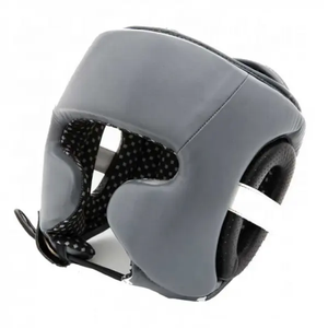 หมวกมวยหนังปรับได้หมวกกันน็อคสำหรับชกมวยปรับได้ - Product Image 1