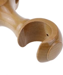 Support de tringle à rideau Supports de tringle en bois Drapery Curtain Single Bracket Pack of 2 (Wood Color) - Product Image 5