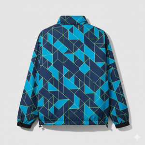 Chaqueta Cortavientos de Motocicleta de Spandex Sublimada Impermeable Personalizada al por Mayor del Fabricante, Chaqueta con Cierre de Cremallera de un Cuarto para Hombre - Product Image 3