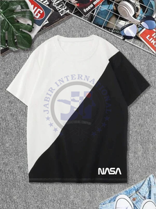 Venta al por mayor de alta calidad de encargo de peso pesado de pantalla de impresión 100% algodón camiseta recortada de gran tamaño gota hombro Boxy Fit camiseta - Product Image 5