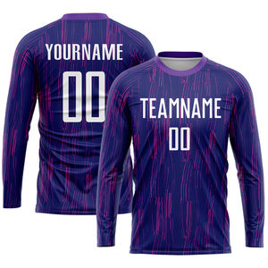 2025-2026 camiseta de fútbol morada personalizada con sublimación de transferencia de calor y absorción de humedad para la temporada de verano nombre de jugador personalizado - Product Image 2