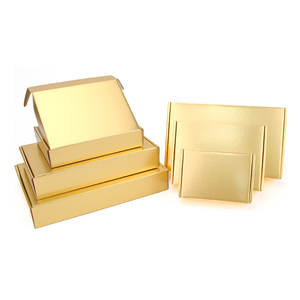 Caja de regalo de cartón de embalaje dorado, caja de jabón, cartón corrugado de 3 capas, admite la impresión de logotipo personalizado - Product Image 4