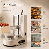 Machine à décorer les gâteaux électrique professionnelle 200W avec plateau tournant automatique stable pour boulangeries, pâtisseries et confiseries