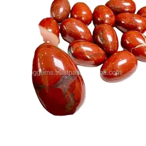 Oeufs en pierre de jaspe rouge hautement polis cristal énergie en gros jaspe naturel Quartz Massage vaginal oeuf de Yoni à vendre