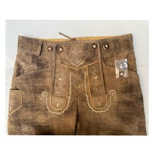กางเกงหนังสั้นผู้ชายสไตล์บาวาเรียดั้งเดิม Oktoberfest แบบเยอรมัน Trachten - Product Image 5