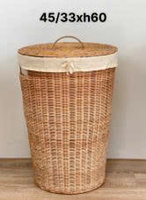 Meilleure vente 2025 panier de rangement en rotin de bambou avec doublure design VA001