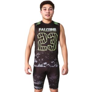 Ensemble d'uniformes de football américain 7 contre 7 professionnels, personnalisable, imprimé, grande taille, respirant, séchage rapide, vêtements de sport - Product Image 1