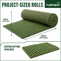 Gazon hybride Turfnest pour terrain de rugby, renforcement en gazon naturel pour terrain d'entraînement multisports, rouleau personnalisé jusqu'à 4m x 50m