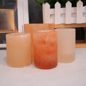 Lámpara de Sal Rosa del Himalaya de Varios Tamaños, Tallada Naturalmente con Técnica Refinada, en Forma de Vaso de Chupito, con Bolsa de Transporte del Fabricante - Product Image 5
