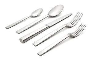 Indian-Made Engraved Stainless Steel Cutlery Set Classic Italian <b>Flatware</b> in Silver & Gold Reusable Kitchen Supply for Weddings - Product Image 4