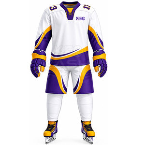 Uniforme de Hockey sur Glace Premium pour Hommes Adultes, Tissu 100% Polyester Respirant, Léger et Durable pour l'Entraînement et les Matchs - Product Image 2