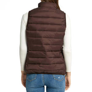 Latest Style Custom <b>Women</b> Puffer <b>Jacket</b> Factory Price Slim Fit with Zipper Waterproof <b>Sleeveless</b> Cotton <b>Jacket</b> - Product Image 2