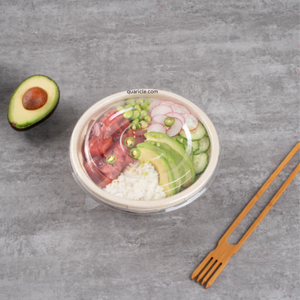 Made From Plants Contains No <b>Plastic</b> Disposable Sugarcane Pulp Container 12Oz Biodegradable Bagasse Soup & Salad <b>Bowls</b> - Product Image 3