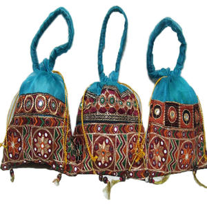 Tamaño personalizado Logo Poliéster Durable Alta calidad Organza Bolsas de regalo Cordón Joyería Embalaje de dulces Bordado de varios colores - Product Image 1