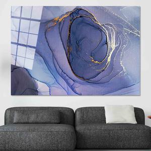 Art mural moderne en verre trempé marbré : Toile imprimée à l'encre abstraite, ART EN VERRE TREMPÉ - Product Image 1