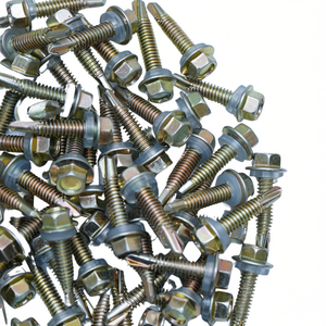 Roofing Self Drilling <b>Screw</b> M5 M6 16mm 40mm 70mm Metric Coarse Thread Hex Head Zinc Plated C1022 Steel for Metal Sheet Fixing - Product Image 1