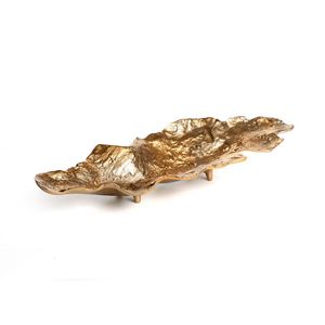 Metal Irregular Shape Modern Home Dining Tabletop <b>Decorative</b> Metal Food Serving Display Tray for Commercial Use - Product Image 1
