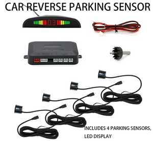 TV không thấm nước xe đậu xe Hệ thống cảm biến với LED hiển thị 8-cảm biến đảo ngược Radar Kit đảo ngược máy ảnh cho xe ô tô xe tải xe buýt rvs - Product Image 4