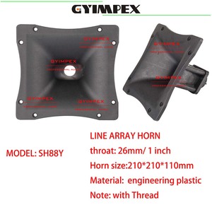 Difusor de plástico de 210*210*110mm para bocina de guía de onda con rosca para altavoz Line Array - Product Image 2