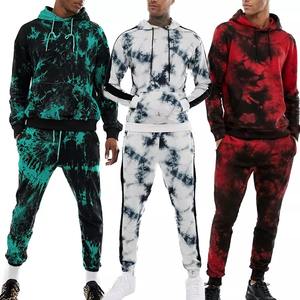 ชุดกีฬาสำหรับผู้ชาย,เสื้อฮู้ดมัดย้อมแบบสวมหัว - Product Image 1