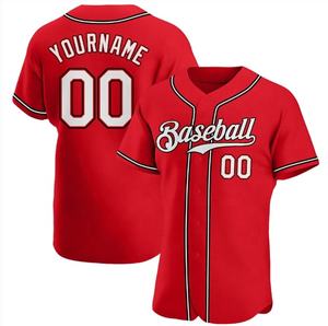 Maillot de baseball unisexe en polyester imprimé personnalisé respirant grande taille pas cher pour hommes impression par transfert à chaud antibactérien à séchage rapide - Product Image 5