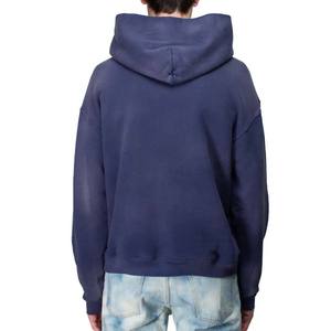 Sweat à capuche personnalisé de haute qualité pour hommes 100% coton French Terry Heavyweight Pullover Washed Streetwear for Winter - Product Image 3