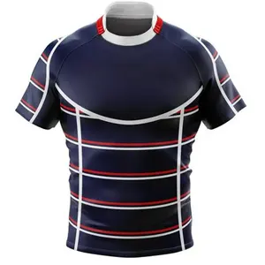 Venta al por mayor nuevo estilo transpirable Rugby fútbol desgaste logotipo personalizado impresión equipo uniformes con sublimación - Product Image 2