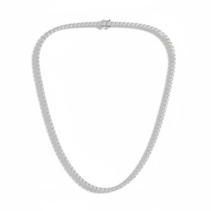 สร้อยคอเทนนิสเพชรสวยงาม ระยิบระยับและหรูหรา เหมาะสำหรับงานแต่งงาน งานปาร์ตี้ วันเดทสุดโรแมนติก หรือสวมใส่ในชีวิตประจำวัน - Product Image 1