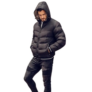 เสื้อโค้ทหนามีซิปปิดสำหรับผู้ชายเสื้อแจ็คเก็ตบุขนเป็ดแฟชั่น - Product Image 1