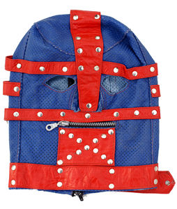 Genuine Leather <b>Costume</b> Hood <b>Mask</b> Blindfold Wholesale <b>Masks</b> Black Color Hoods Four Seasons Use One Size Fits Most HMB Brand - Product Image 5