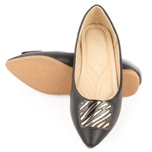 รองเท้าส้นสูงสำหรับเด็กผู้หญิง (S992-304) - สีดำ - Product Image 4