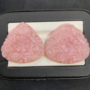 Belle main poire forme rose opale sculpté pierres précieuses gouttes changement de couleur naturelle optique spécial bijoux bricolage - Product Image 2